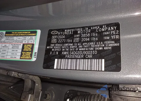 2025 Hyundai Elantra Sel Convenience z USA, uszkodzony, nr VIN KMHLS4DG3SU900310